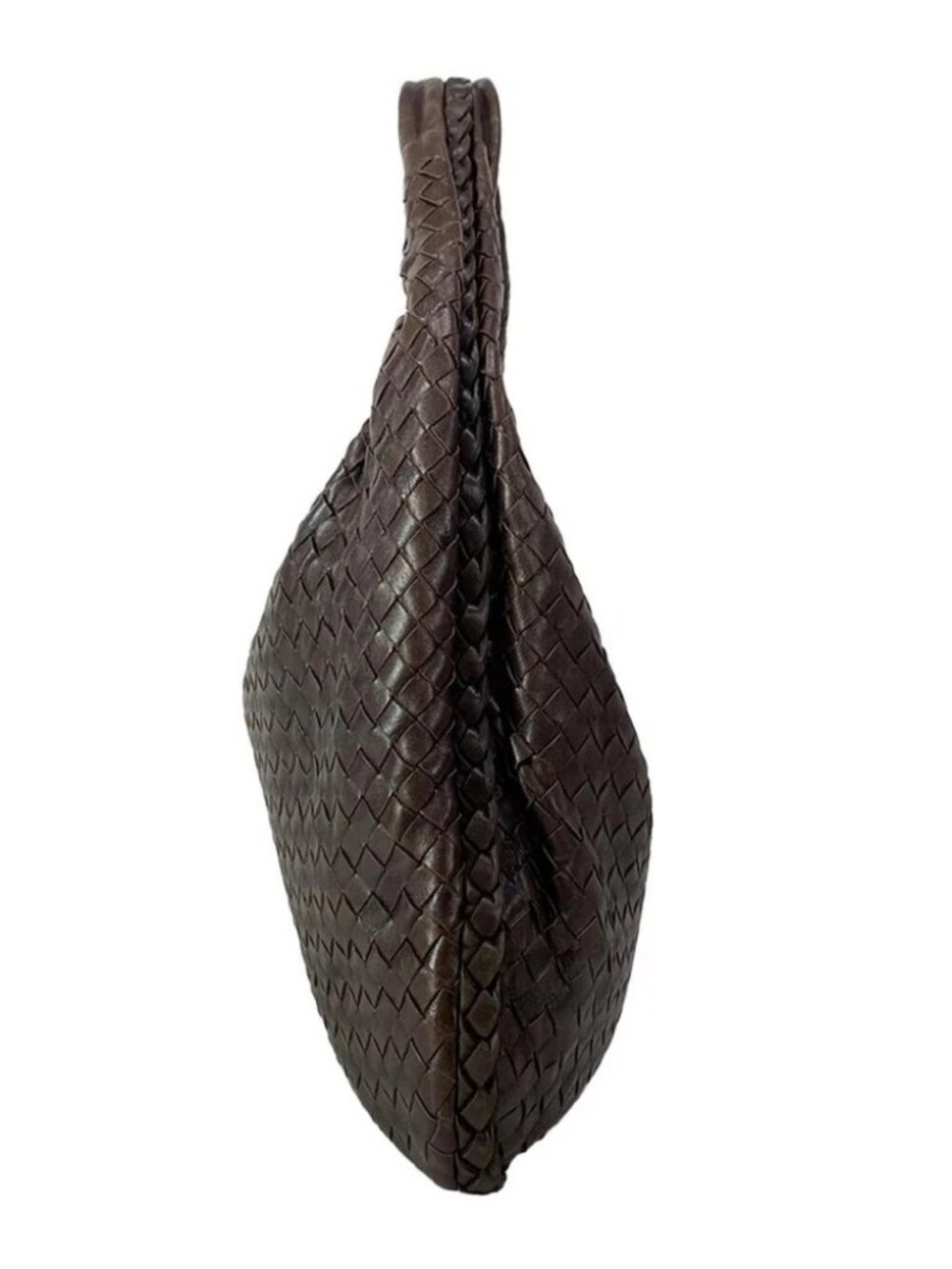 BOTTEGA VENETA Intrecciato - Dark Brown Leather Shoulder Bag - Picture 3 of 14